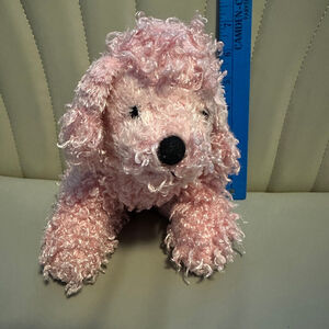 Ganz Webkinz Pink Poodle Plush Stuffed Animal Toy 7" - No Code